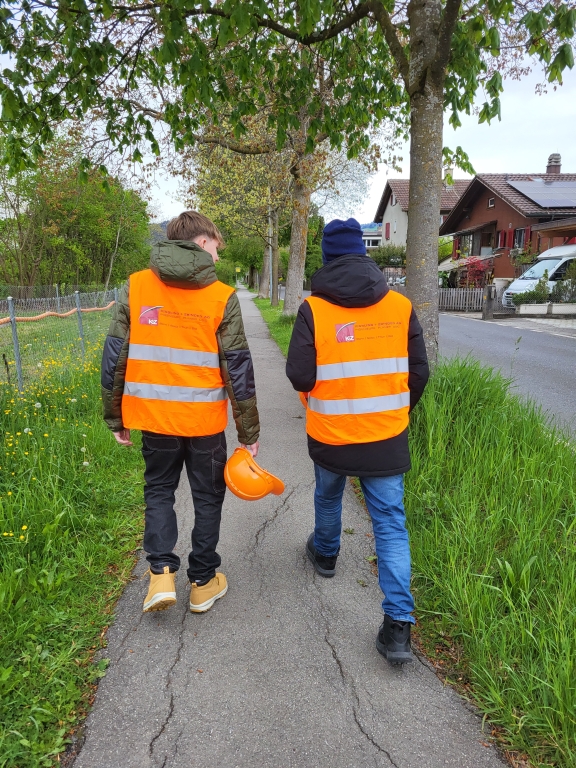 Openday 2024, Baustellenbesichtigung, Sicherheitsweste