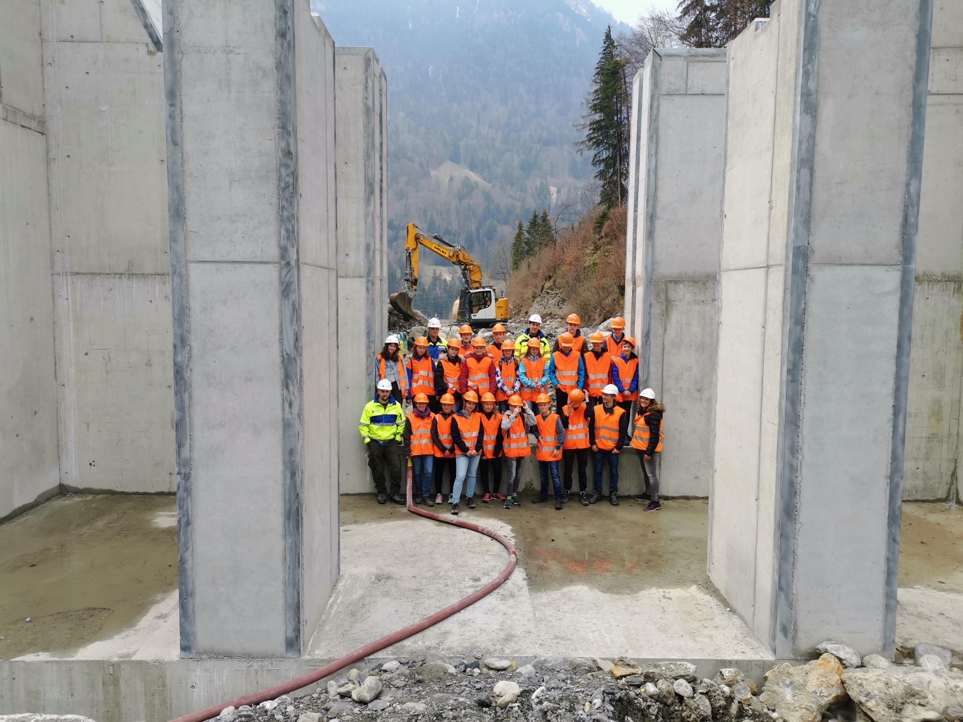 Openday 2019, Gruppenfoto, Baustelle, Betonbau