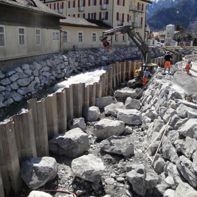 Wasserbauplan Kander, Kandersteg