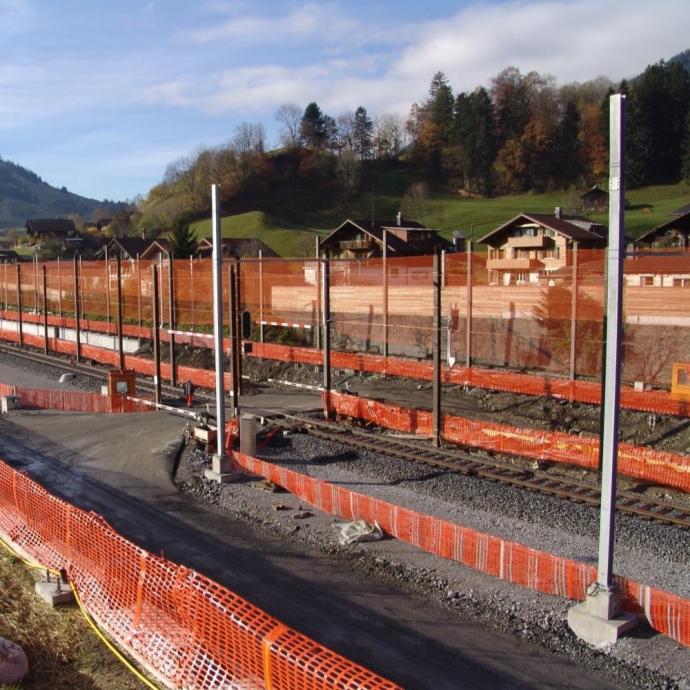 BLS AlpTransit Lötschberg
Anschluss Frutigen, Bahnbau