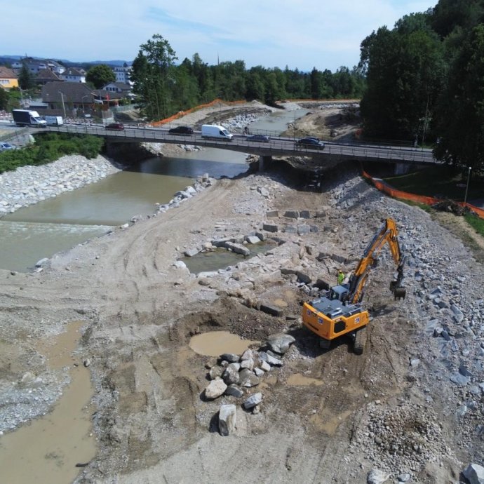 Hochwasserschutz und Revitalisierung Emme, Wehr Biberist bis Aare