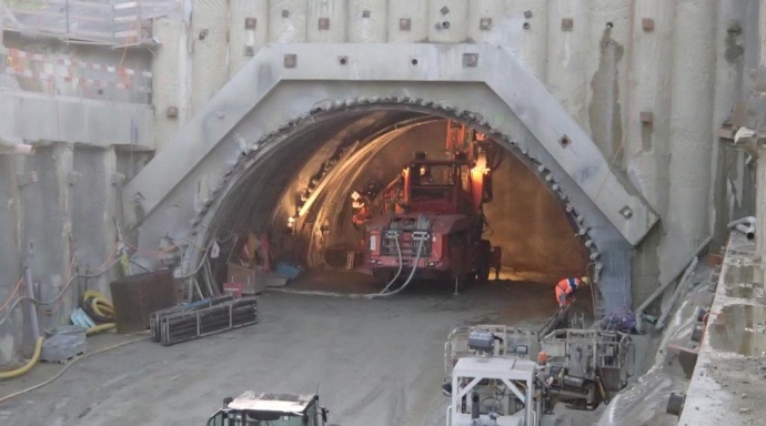 Doppelspurausbau Rosshäusern - Mauss
örtliche Bauleitung Rosshäuserntunnel - Bild 2