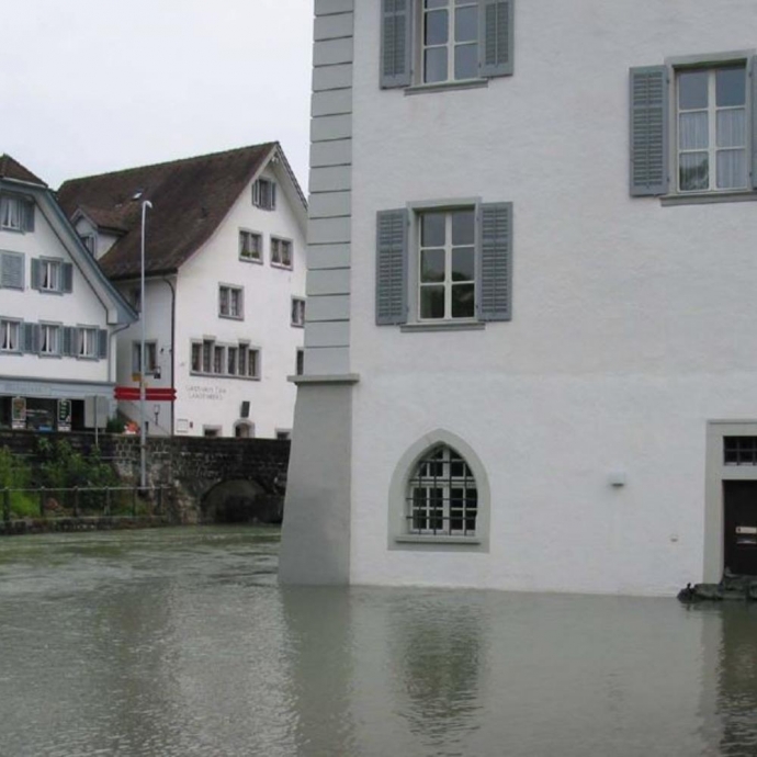 Hochwassersicherheit Sarneraatal, Sarneraa mit Hochwasserentlastungsstollen Ost