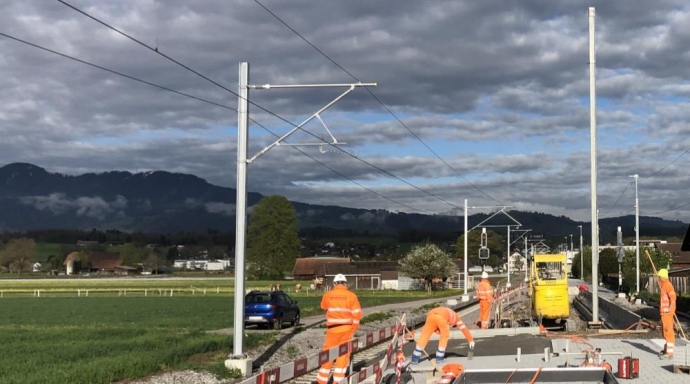 Uetendorf-Lerchenfeld - Doppelspurausbau / Uetendorf-Allmend - Modernisierung Haltestelle - Bild 2