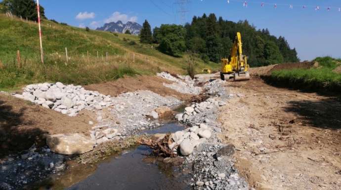 Verlegung und Revitalisierung Aubächli Obermatten, Wimmis - Bild 3